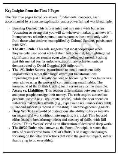 RULES OF THE SUCCESS – The Ultimate Success Blueprint