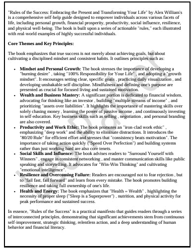 RULES OF THE SUCCESS – The Ultimate Success Blueprint