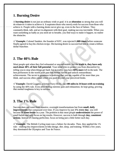 RULES OF THE SUCCESS – The Ultimate Success Blueprint