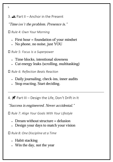 THE LIFESTYLE OF SUCCESS – Embrace the Present, Redefine Your Life