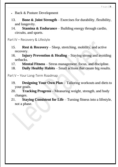 HEALTH & FITNESS – The Science of a Strong Body and Mind