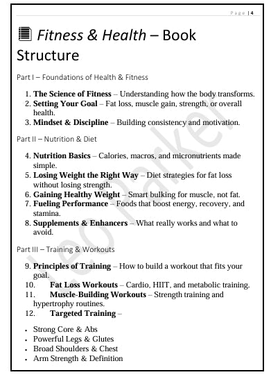 HEALTH & FITNESS – The Science of a Strong Body and Mind