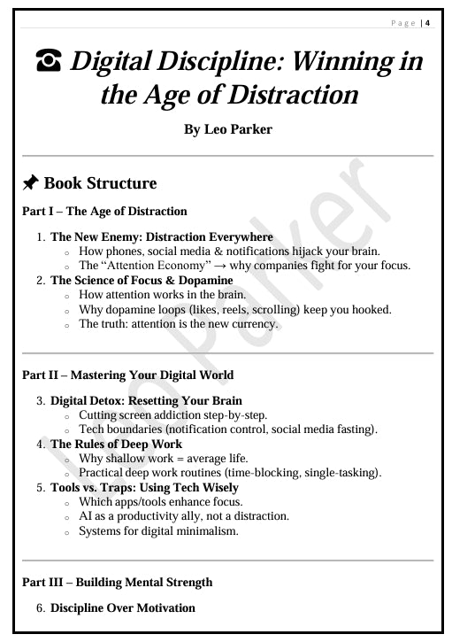 DIGITAL DISCIPLINE – Winning in the Age of Distraction